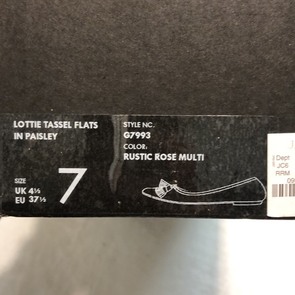 J. Crew Lottie Tassel Flats size 7 - Picture 2 of 10